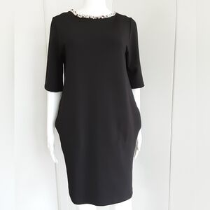 SHAKE Fashion Italy Little Black Cocktail Dress Sz L -NWT